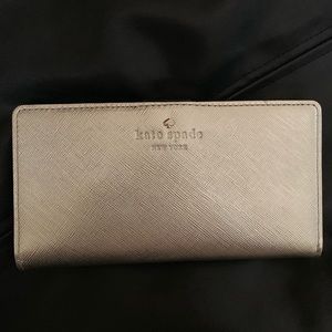 Late Spade Gold Stacy Wallet